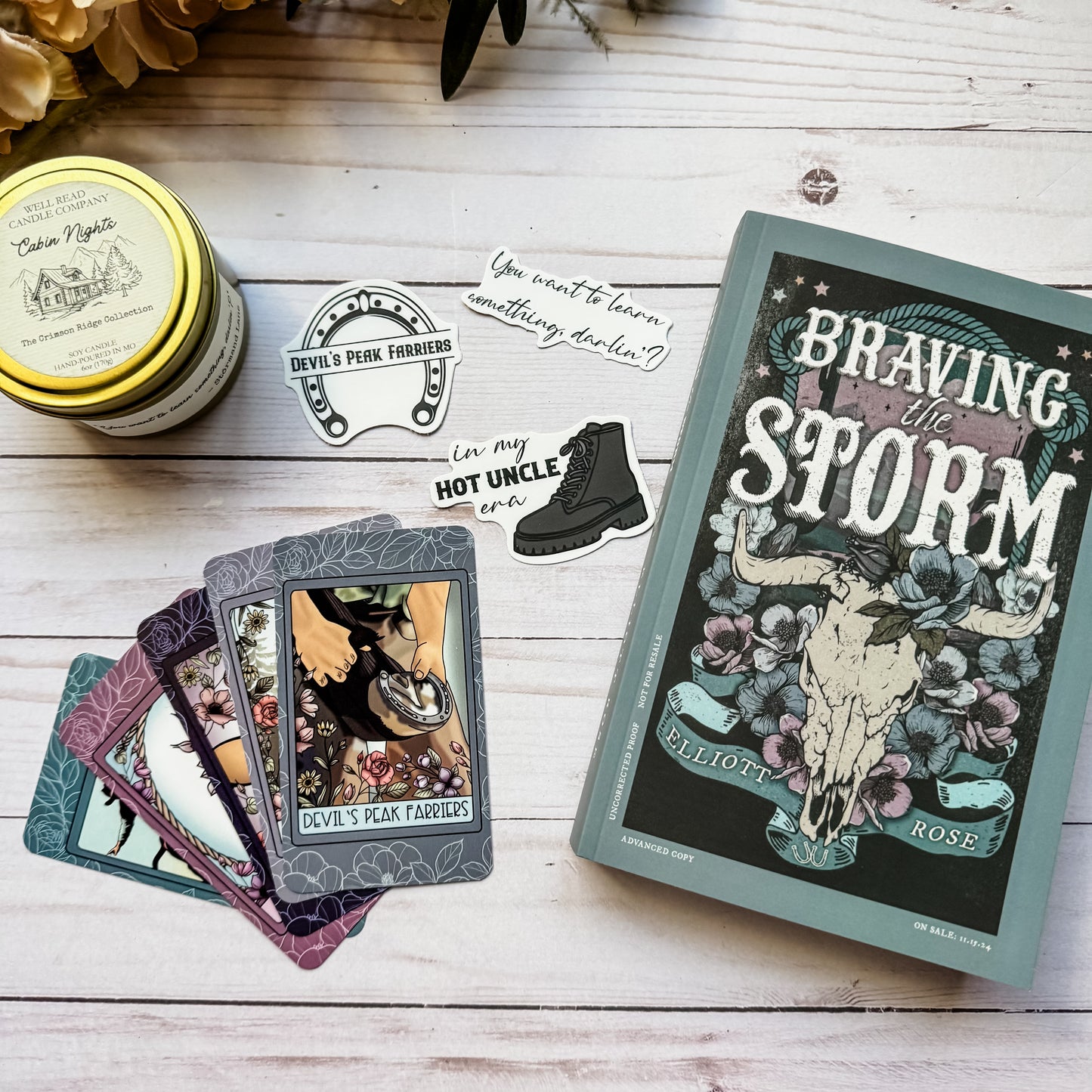 Braving The Storm by Elliott Rose Sticker Set