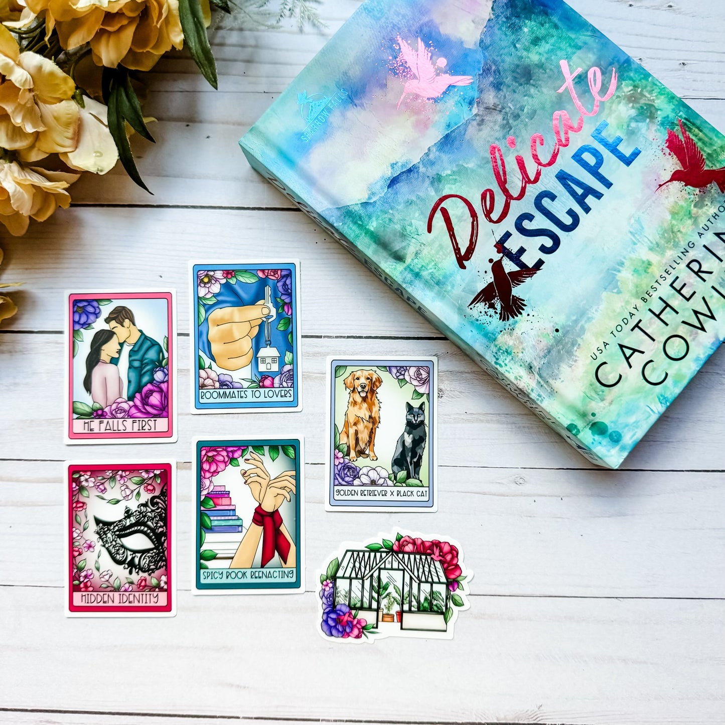 Delicate Escape by Catherine Cowles Sticker Set