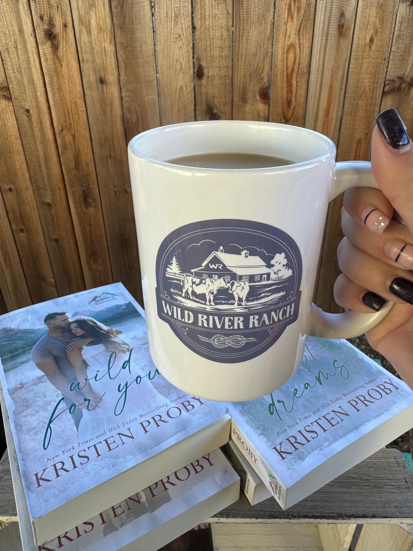 Wild River Ranch Kristen Proby white glossy mug