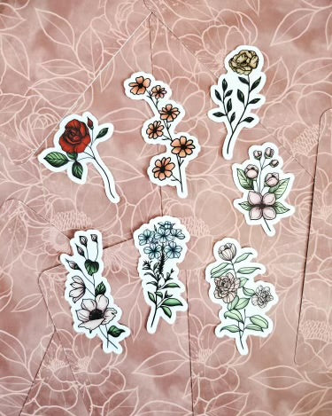 Mini Flower Sticker Bundle