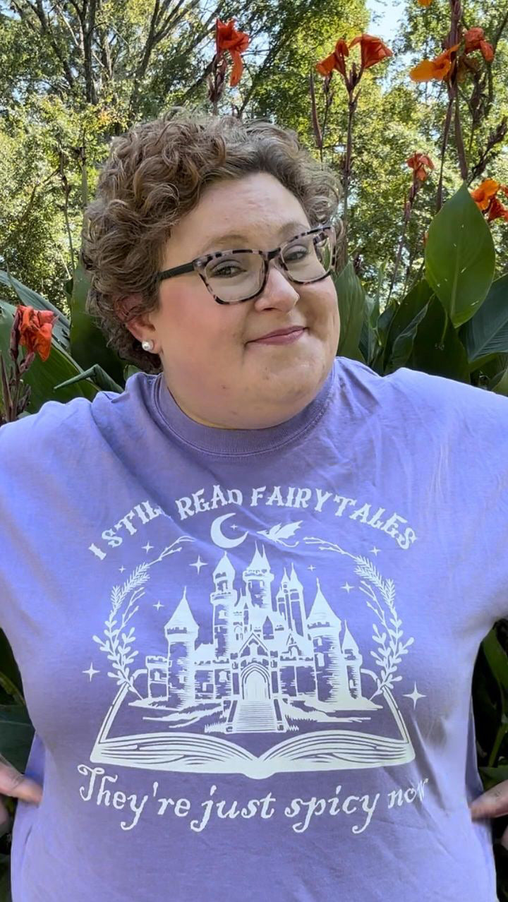 I Still Read Fairytales... heavyweight t-shirt