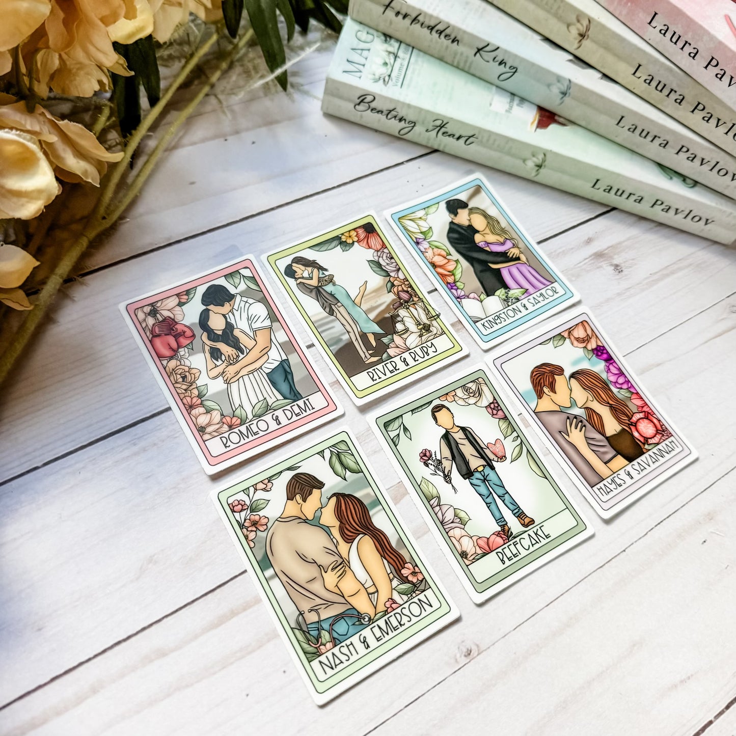 Magnolia Falls Series by Laura Pavlov Characters Sticker Set