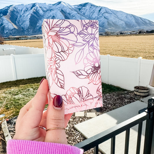 Pink Foil Tarot Card Box