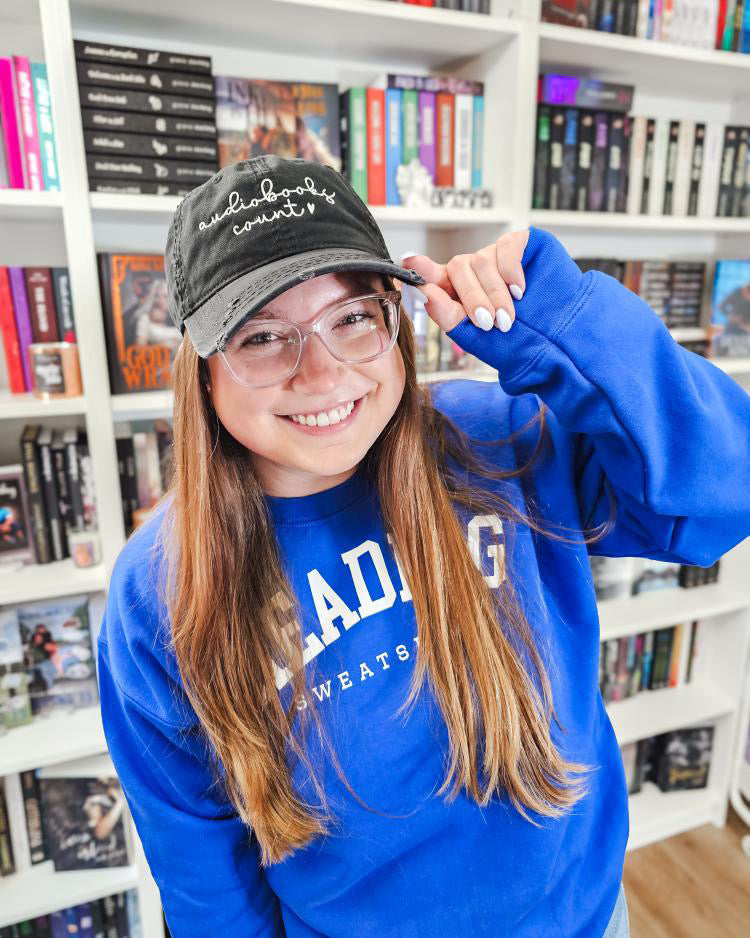 Audiobooks Count Distressed Hat