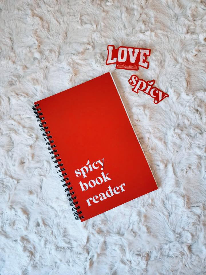 Spicy Book Reader spiral notebook / reading journal