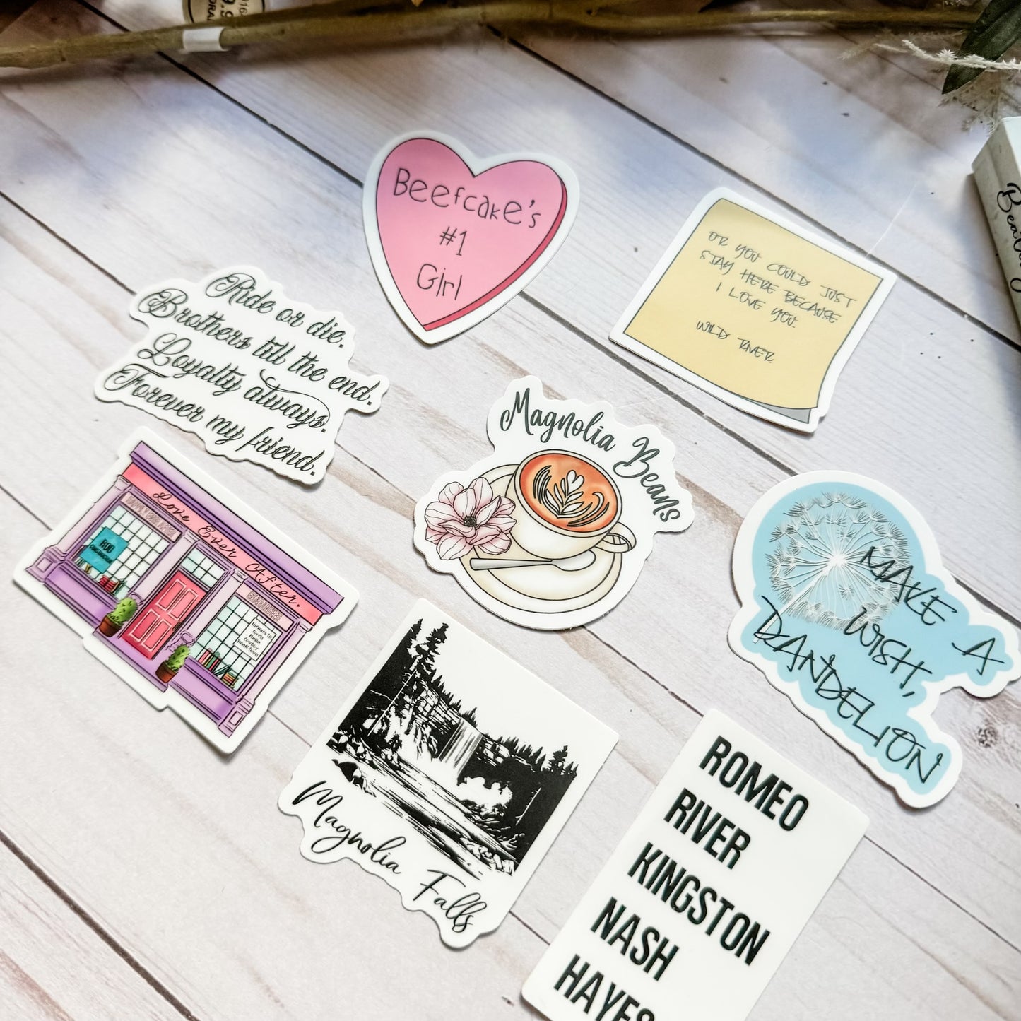 Magnolia Falls Series by Laura Pavlov Essential Sticker Set