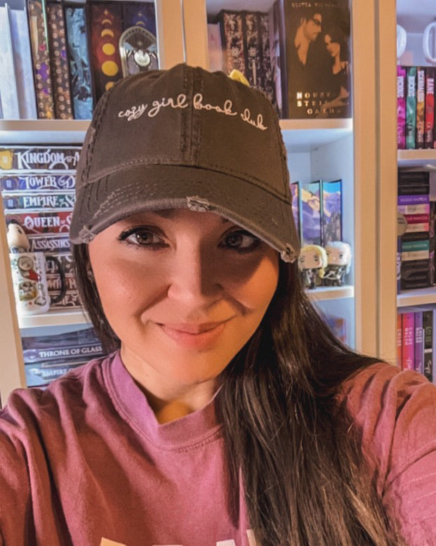 Cozy Girl Book Club Distressed Hat