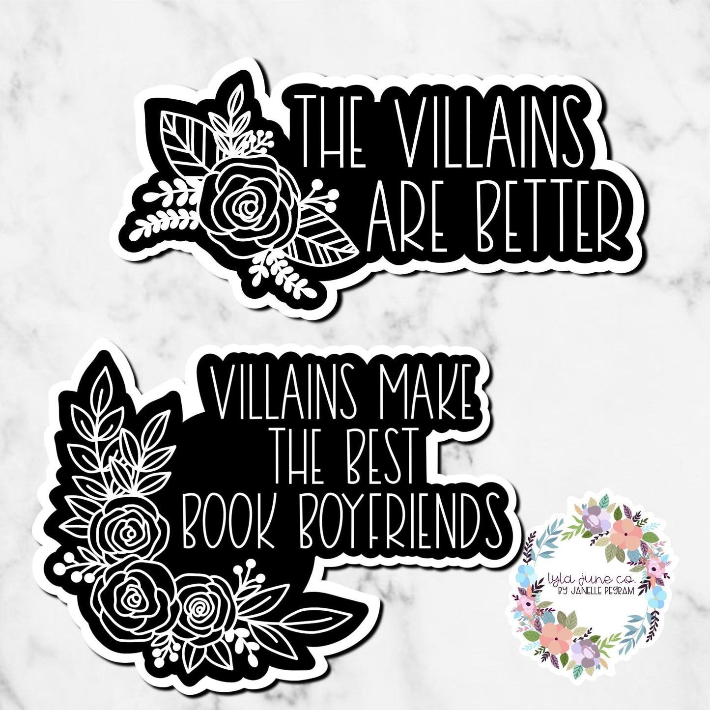 Villains make the best book boyfriends/ the villains are better sticker