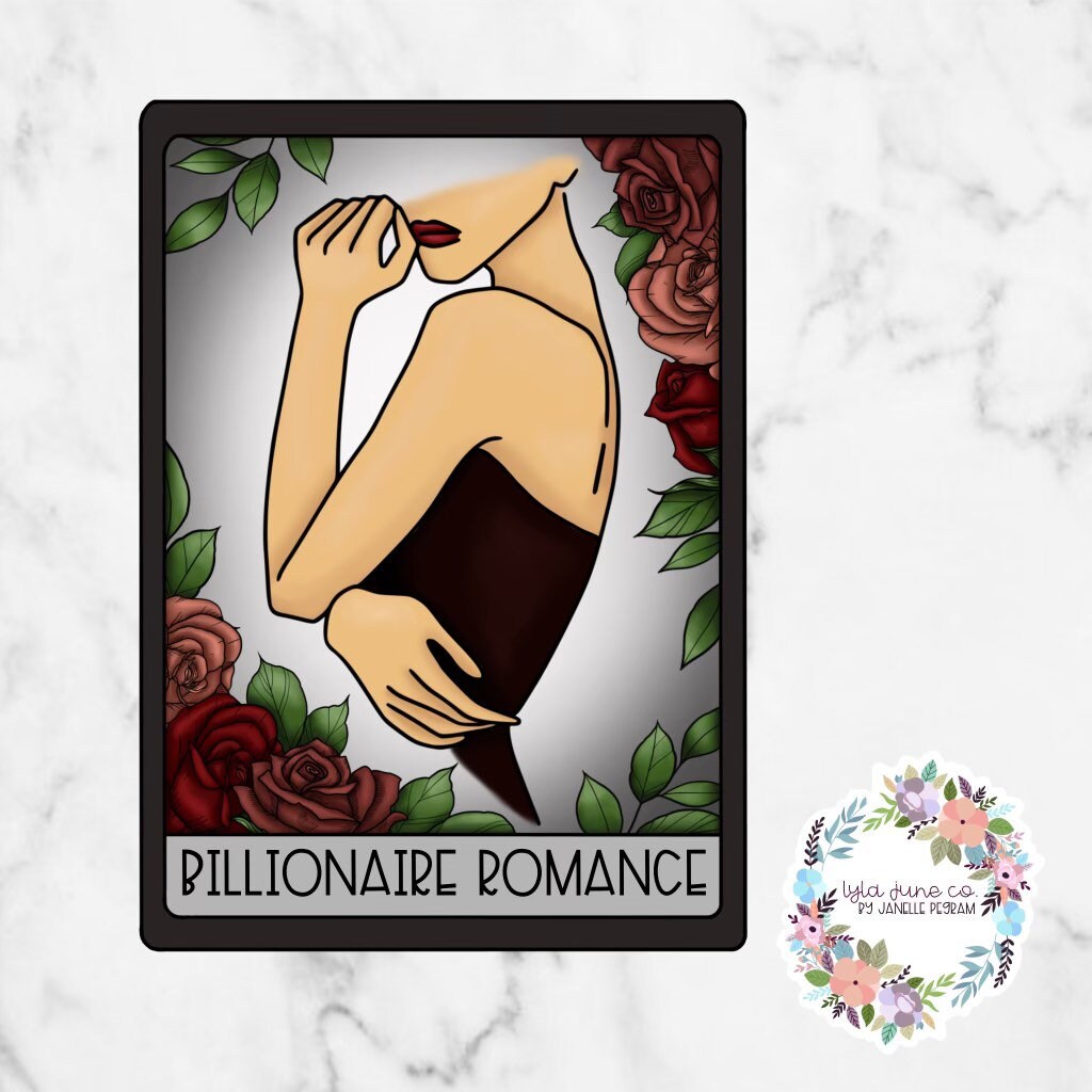 Billionaire Romance (Woman) Tarot Card Trope sticker