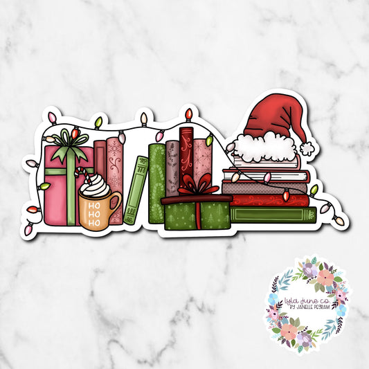Holiday Bookshelf - Christmas sticker
