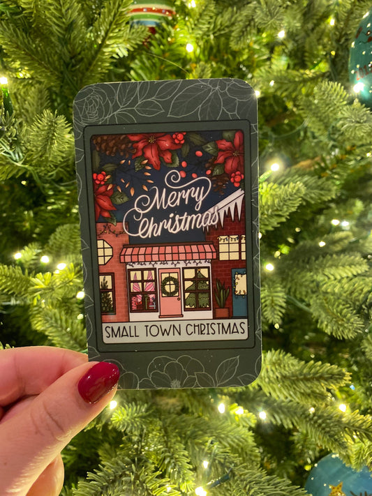 Small Town Christmas Tarot Card