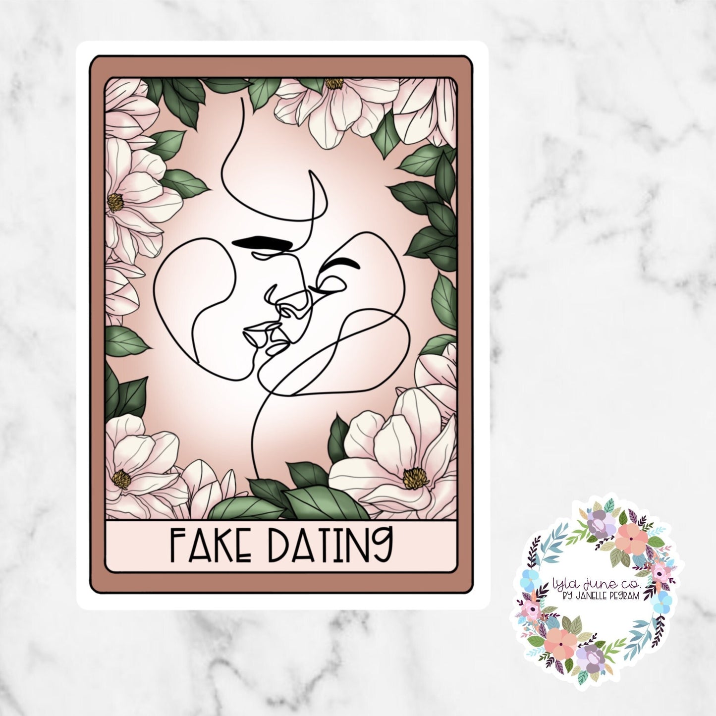 Fake Dating Tarot Card Trope sticker