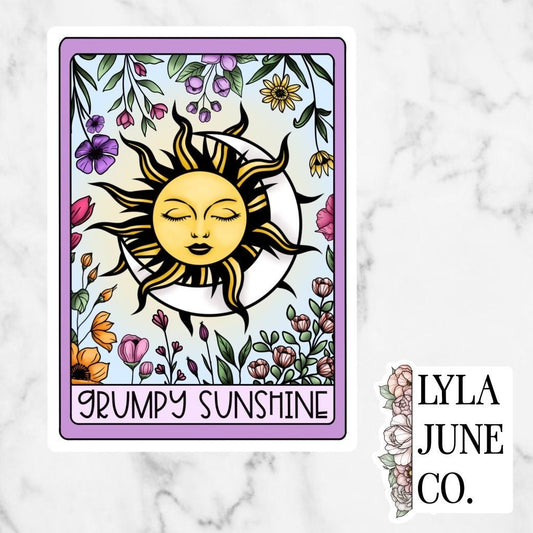 Grumpy Sunshine Tarot Card - Shadows of You by Catherine Cowles