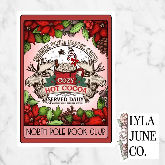 North Pole Book Club Tarot Card sticker