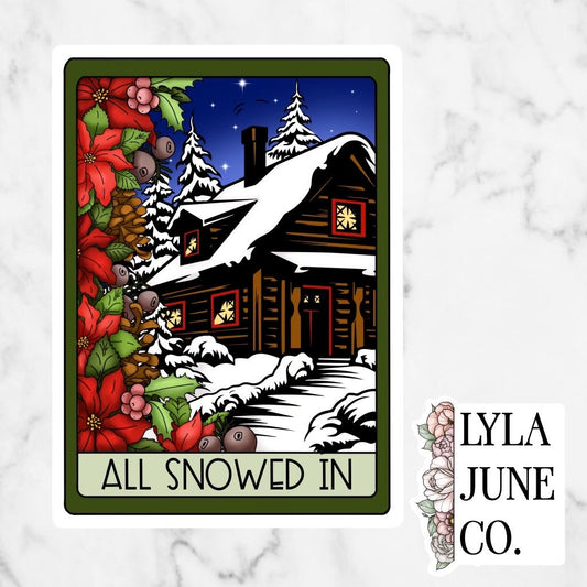 All Snowed In Tarot Card sticker