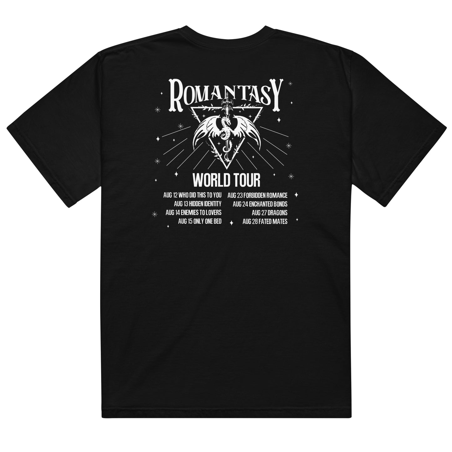 Romantasy World Tour heavyweight t-shirt