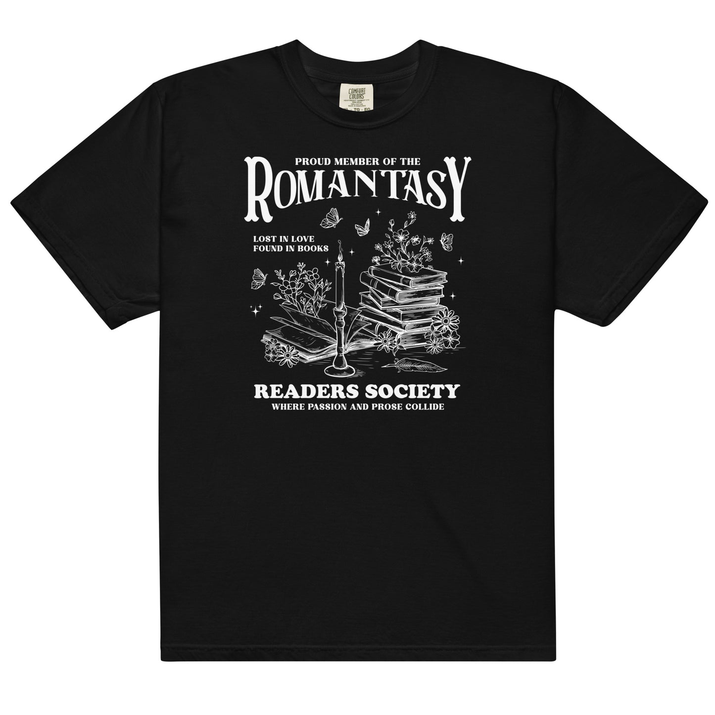 Romantasy Readers Society heavyweight t-shirt