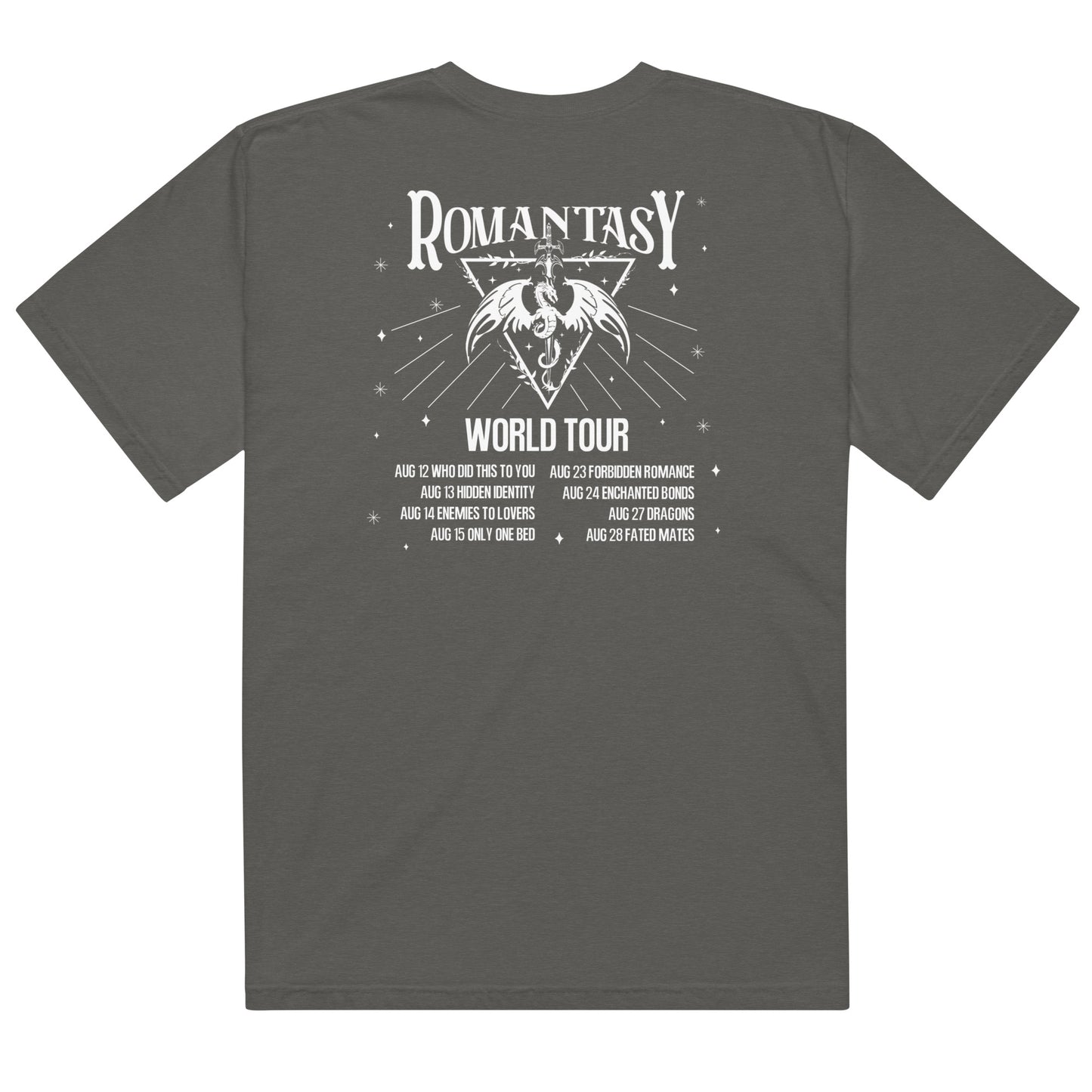 Romantasy World Tour heavyweight t-shirt