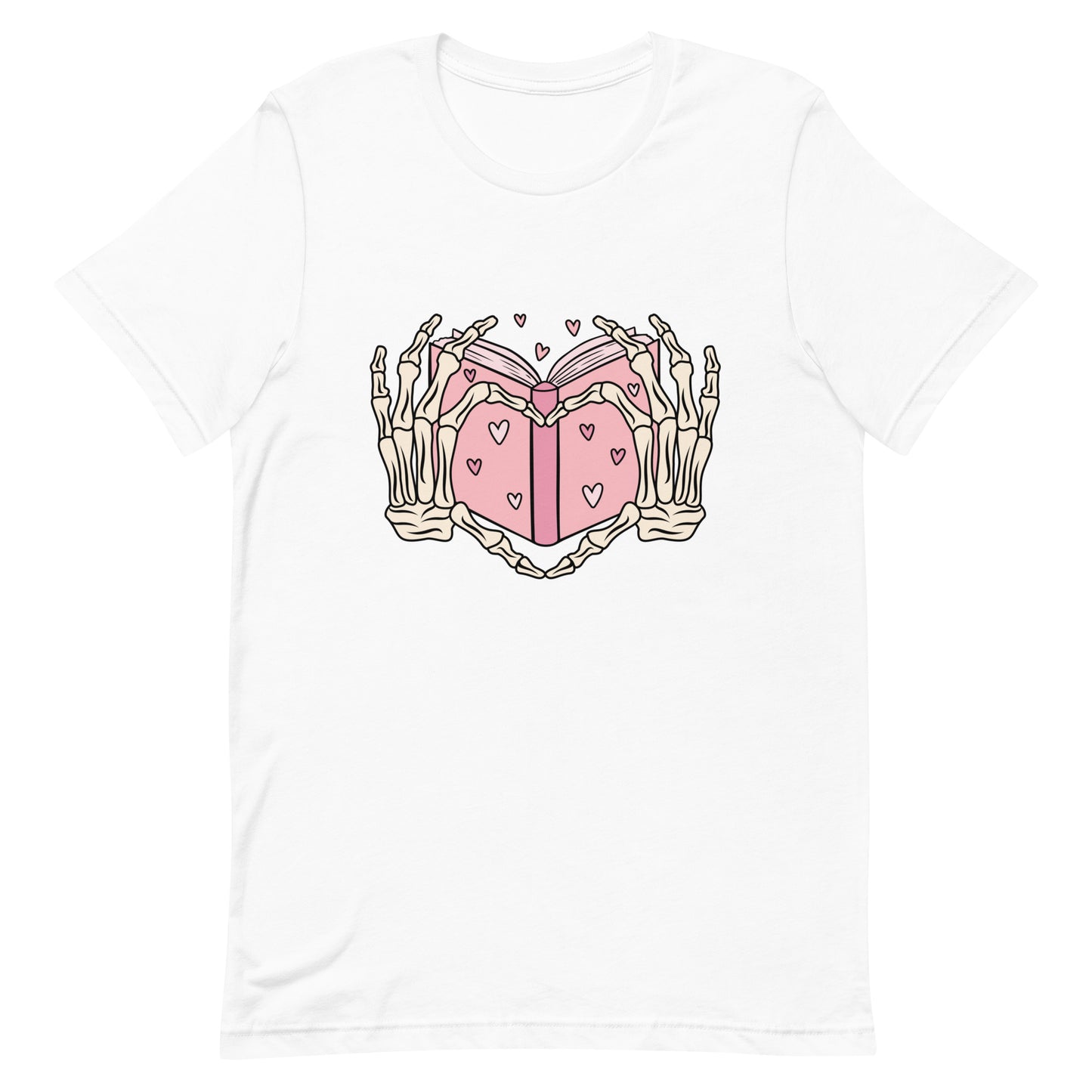 Skeleton Heart Hands Valentines Unisex t-shirt