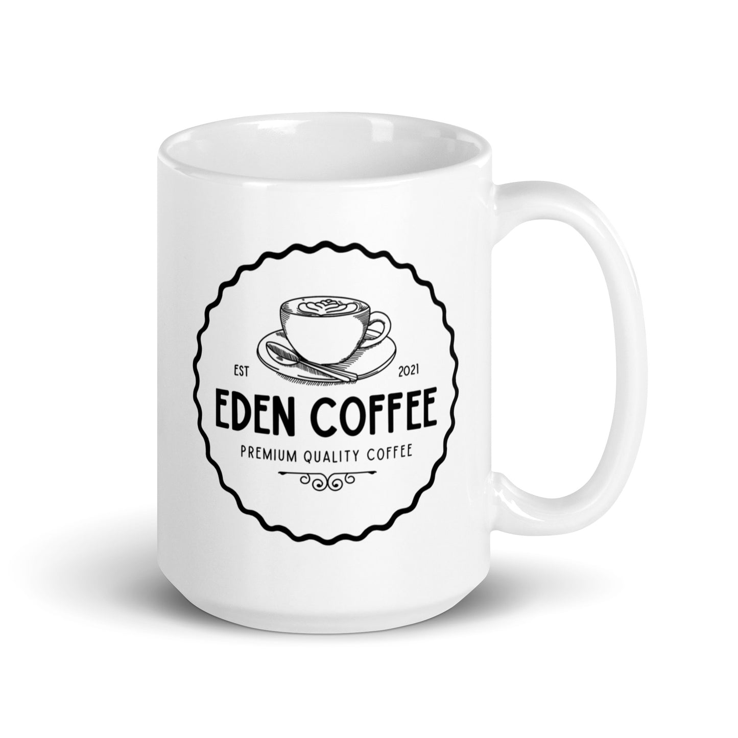 Eden Coffee Devney Perry White glossy mug